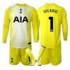 Tottenham Hotspur Guglielmo Vicario #1 Målvakt Tredje Tröja Barn 2025-26 Långärmad (+ Korta byxor)
